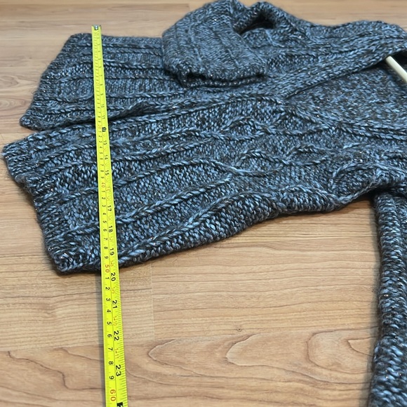 LOFT sequins gray cardigan with acrylic and wool - Picture 15 of 15